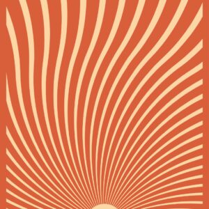 Fototapeta Retro Promienie – lata 70.